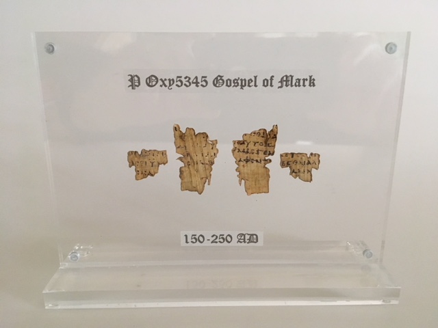 Oldest Fragment of the Gospel of Mark Recreation - Click Image to Close